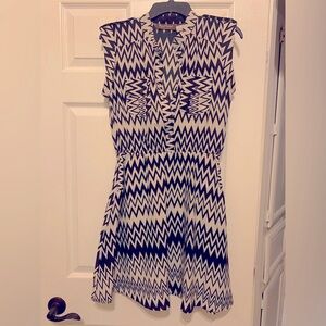 Speed Control Black and White Sleeveless Midi Dress